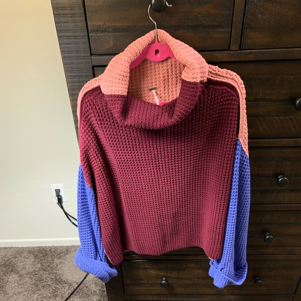 Free people Sweater L tricolor